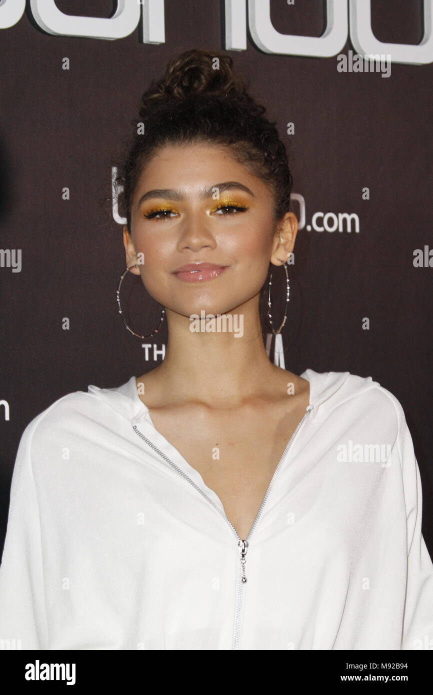 Hollywood, CA. Mar 21, 2018. Zendaya, au boohoo accueille les "la star, édition' Block Party à la surbrillance prix le 21 mars 2018 à Hollywood, Californie. Credit : Faye Sadou/media/Alamy Punch Live News Banque D'Images