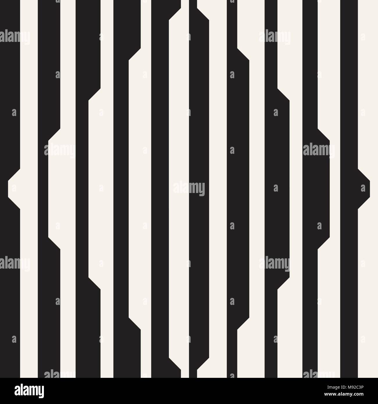 Seamless Vector noir et blanc lignes demi-teinte grille. La conception d'arrière-plan géométrique abstraite. Illustration de Vecteur