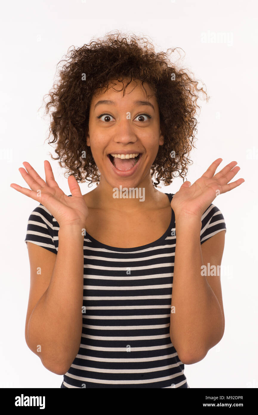Young metisse teen girl Banque de photographies et d’images à haute
