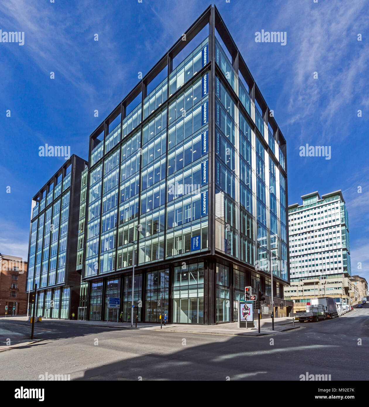 Morgan Stanley de nouveaux espaces de bureaux dans 122 Waterloo Street Glasgow Scotland UK Banque D'Images