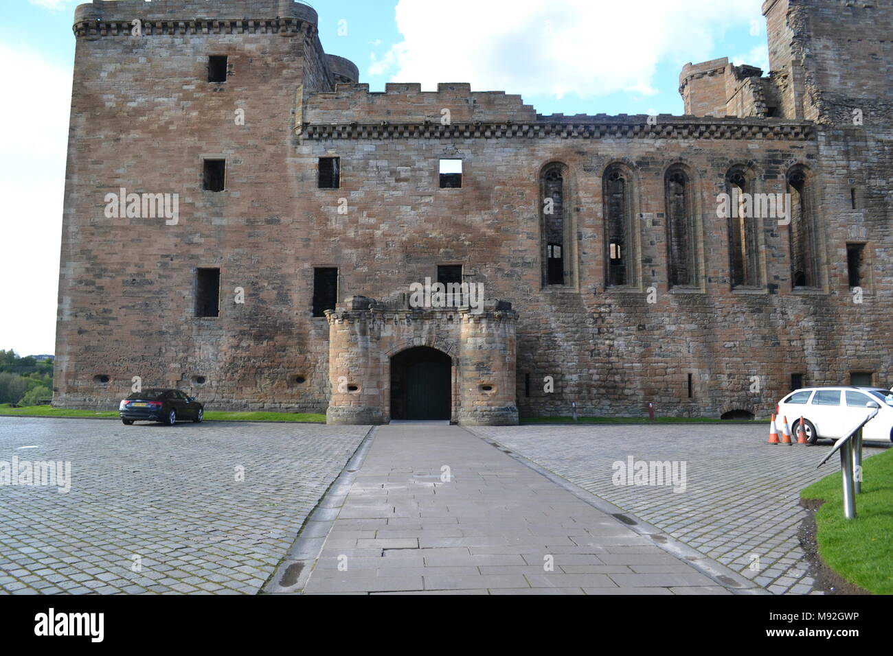 'Linlithgow' 'Le Palais de Linlithgow Linlithgow loch'' ''Scotland' "Mary Queen of Scots residence" . Banque D'Images