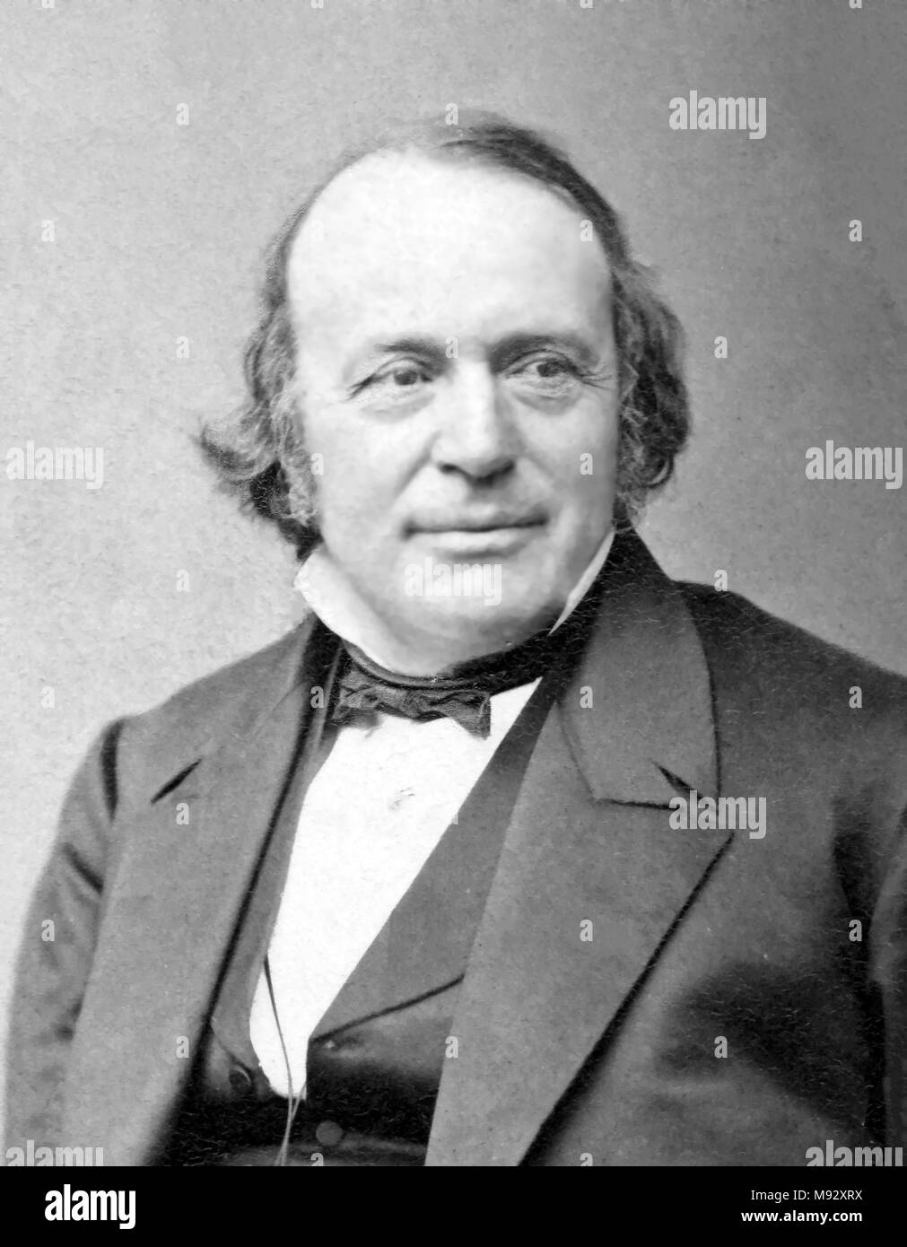 Louis Agassiz, Jean Louis Rodolphe Agassiz (1807 - 1873) biologiste et géologue américain Suisse Banque D'Images