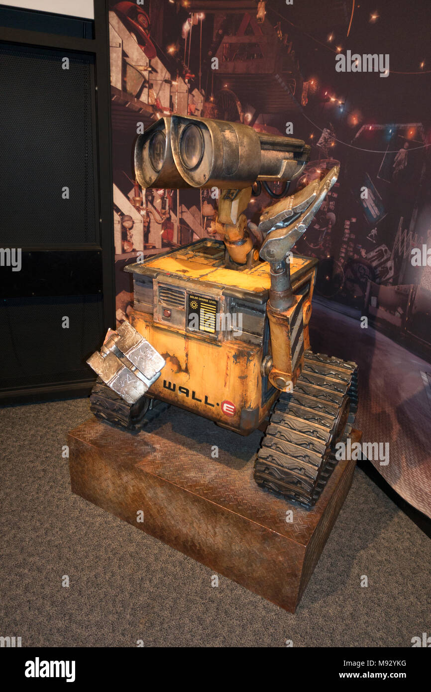 WALL·E la collecte des déchets à partir d'un robot film de Pixar Animation Studios de Walt Disney à MN Science Museum Exposition. St Paul Minnesota MN USA Banque D'Images