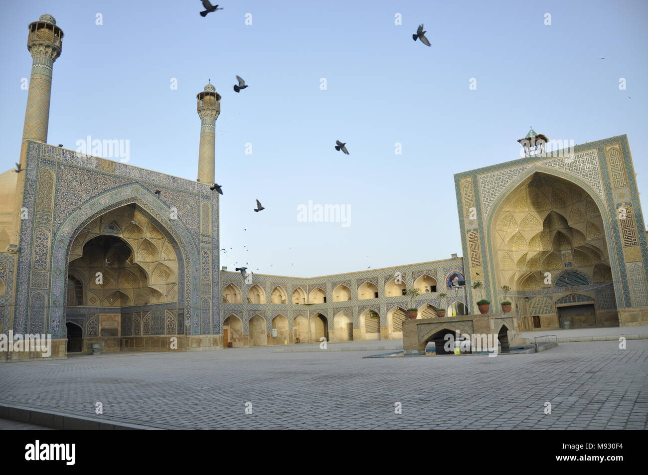 Masjed-e Jāme' à Ispahan - La Grande Mosquée d'Isfahan Banque D'Images
