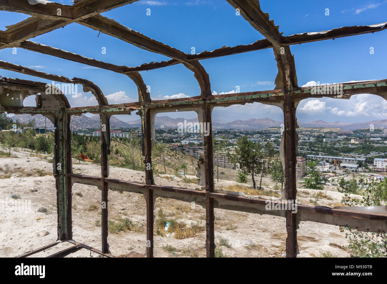 Les véhicules militaires soviétiques de l'Afghanistan, Kaboul Banque D'Images