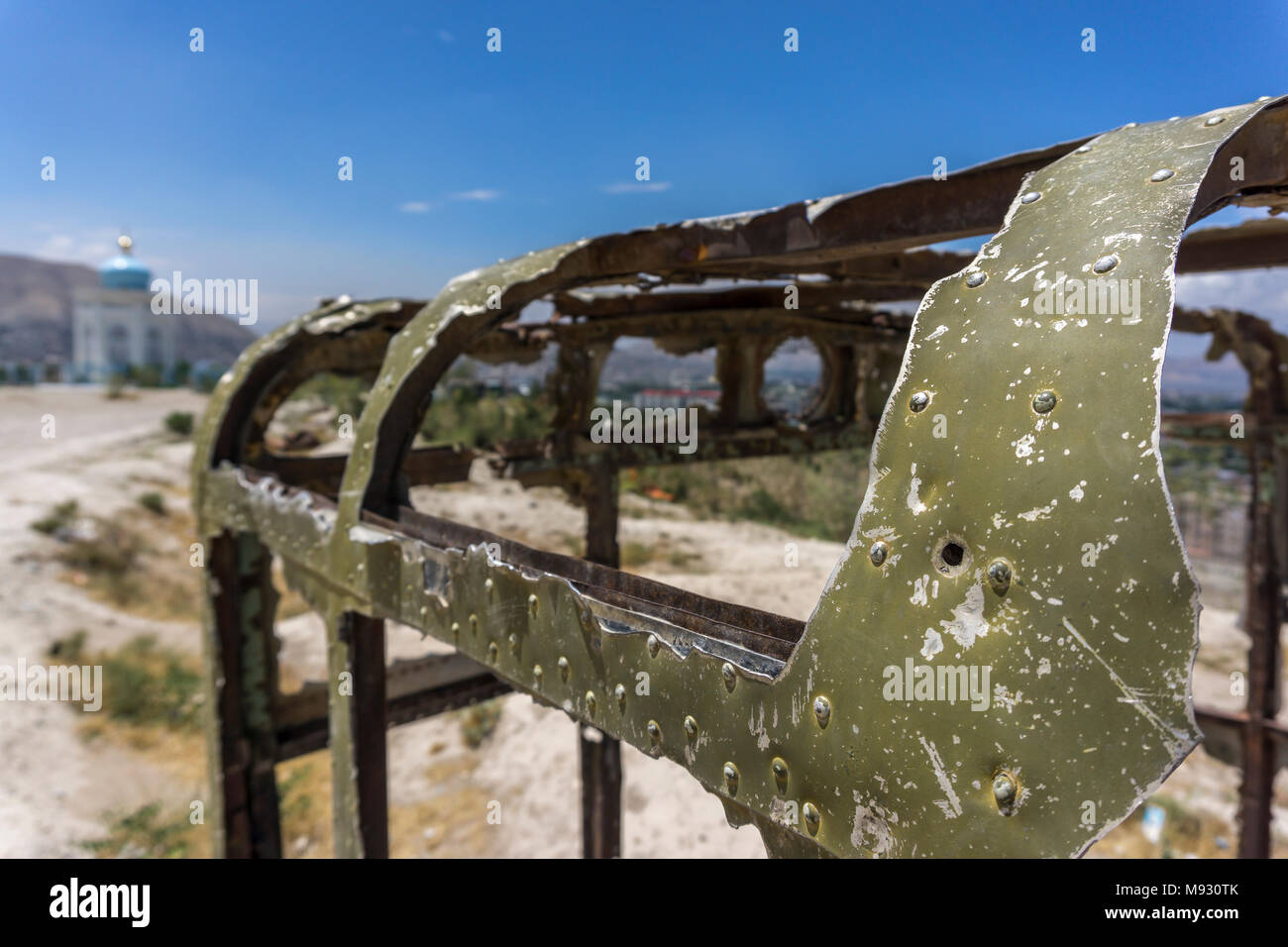 Les véhicules militaires soviétiques de l'Afghanistan, Kaboul Banque D'Images