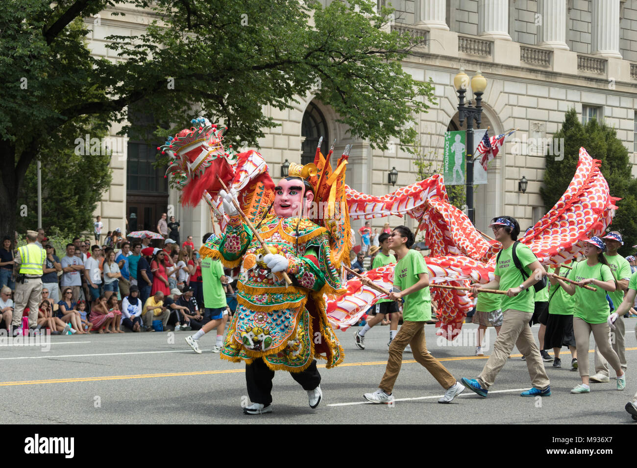 Washington, D.C., USA - 4 juillet 2017, le jour de l'indépendance nationale est la parade Parade du 4 juillet dans la capitale des États-Unis, il comm Banque D'Images