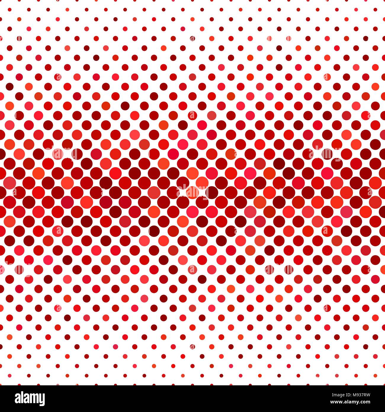 Point de couleur Motif de fond - vector design graphique à partir de cercles dans les tons rouges Illustration de Vecteur