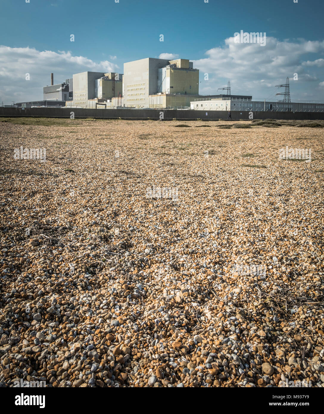 Dungeness centrale nucléaire sur la côte du Kent, England, UK Banque D'Images