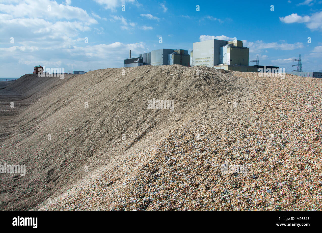 Dungeness centrale nucléaire sur la côte du Kent, England, UK Banque D'Images