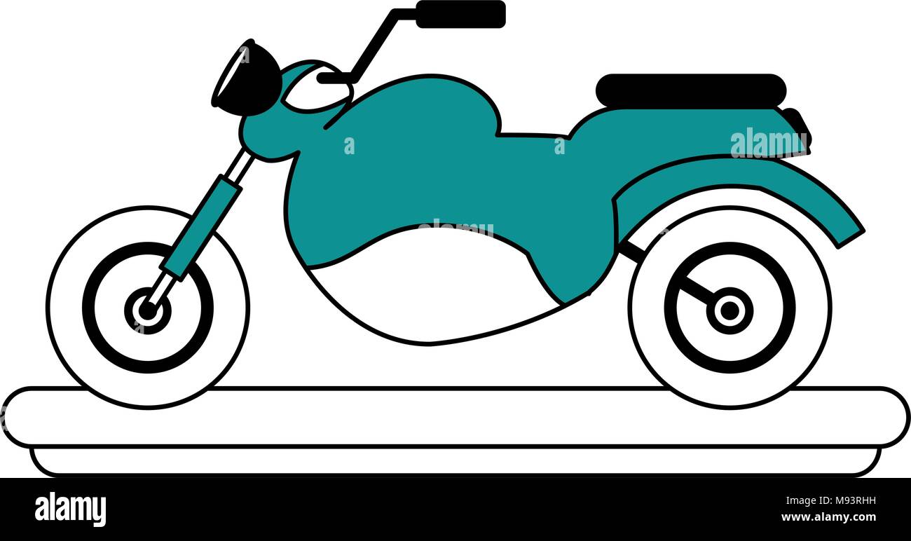 Petit Dessin Anime Moto Image Vectorielle Stock Alamy