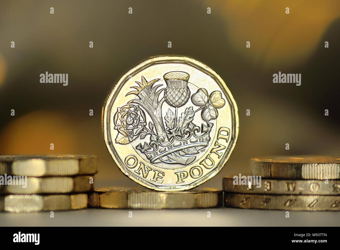 British Pound Coin 2017 Banque D'Images