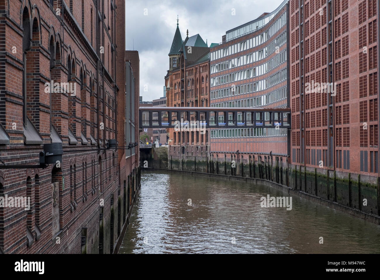 Anciens quais d'expédition à HafenCity, Hambourg, Allemagne Banque D'Images Anciens quais d'expédition à HafenCity, Hambourg, Allemagne Banque D'Images