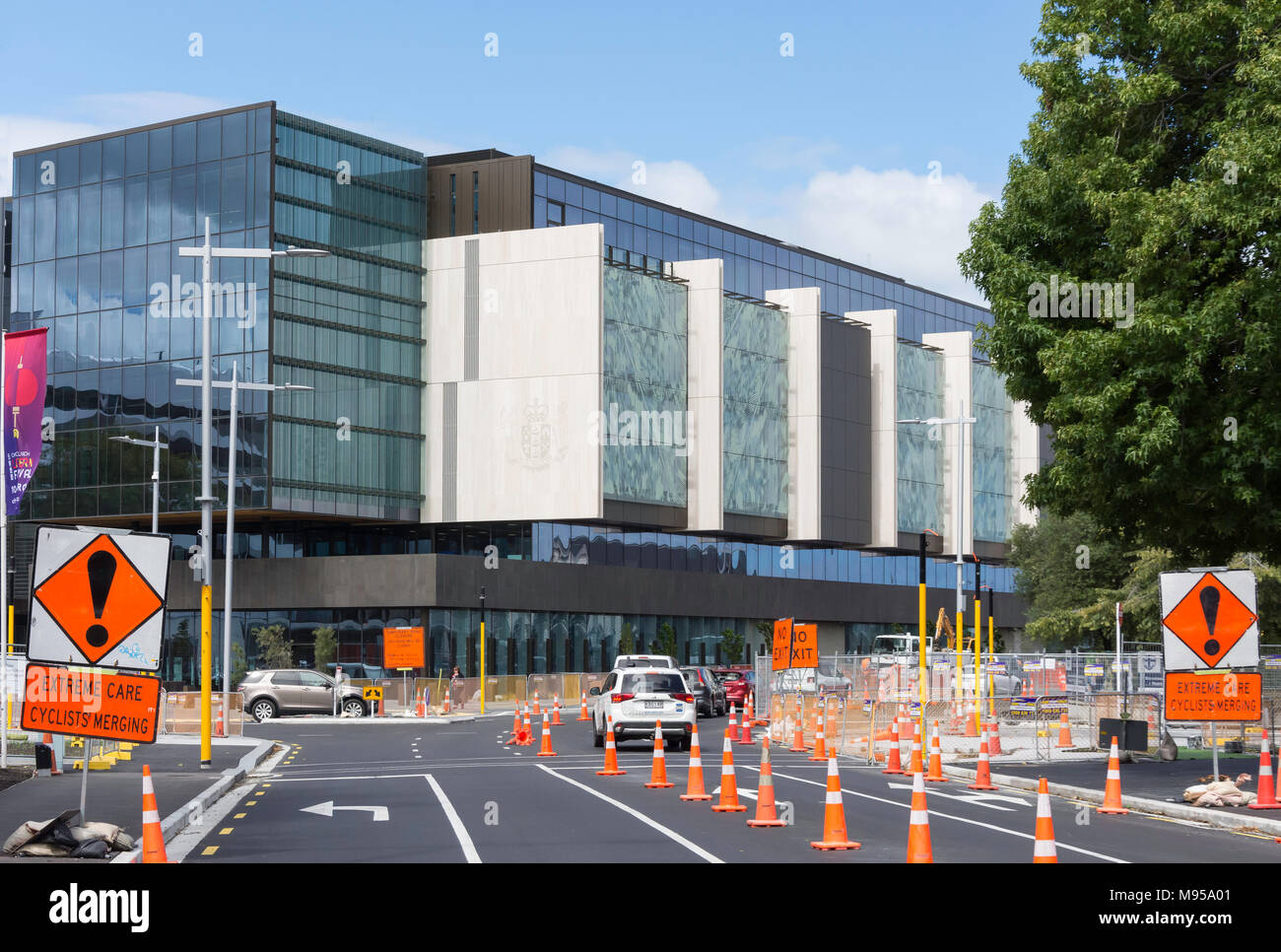 Nouvelle Justice Christchurch et les services d'urgence Cité parlementaire, Tuam Street, Christchurch Central, Christchurch, Canterbury, Nouvelle-Zélande Banque D'Images