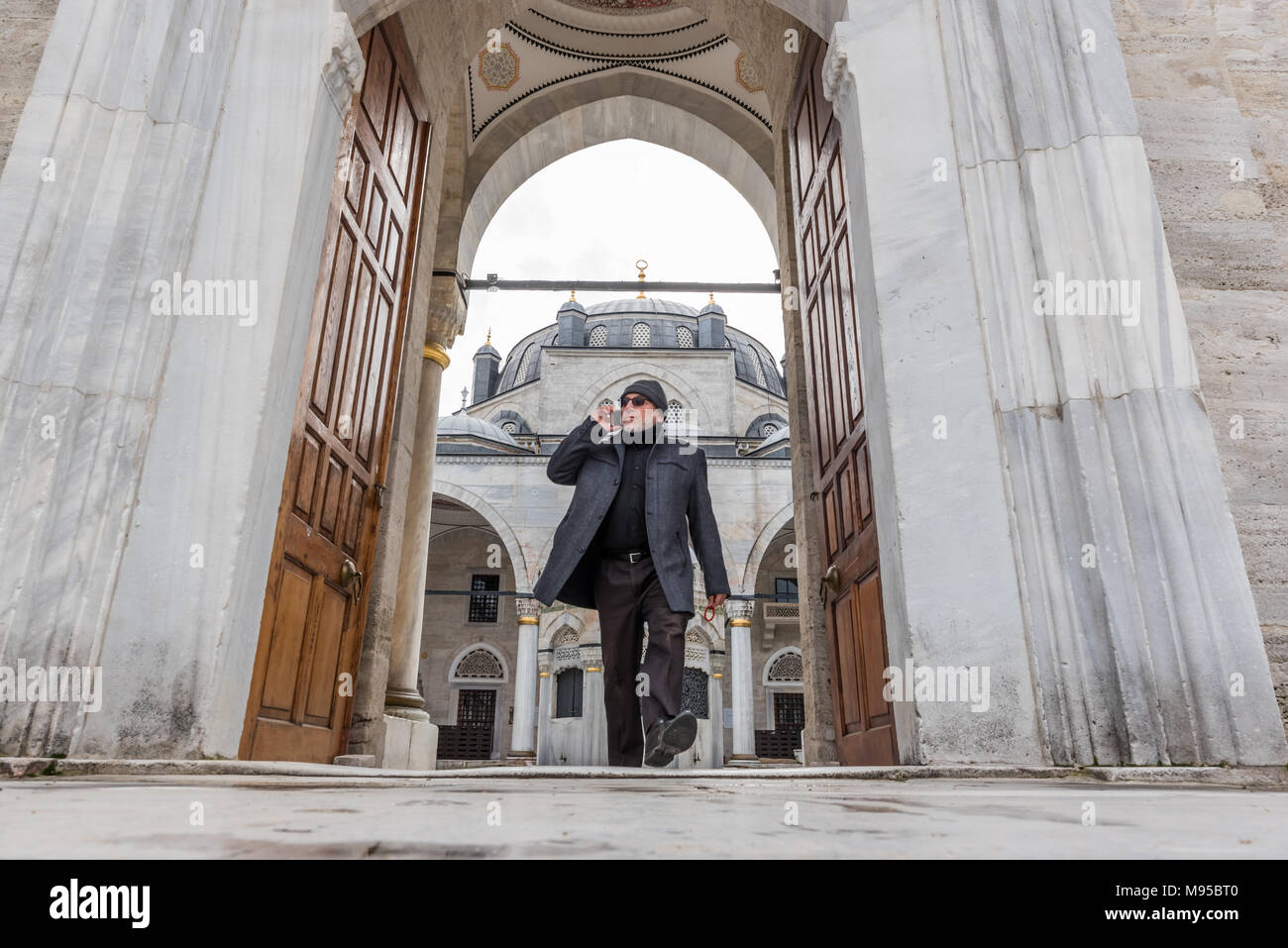 Vue extérieure de la mosquée Schappelijk-i Cedid situé dans Uskudar Istanbul,Turquie,.03 Janvier 2018 Banque D'Images