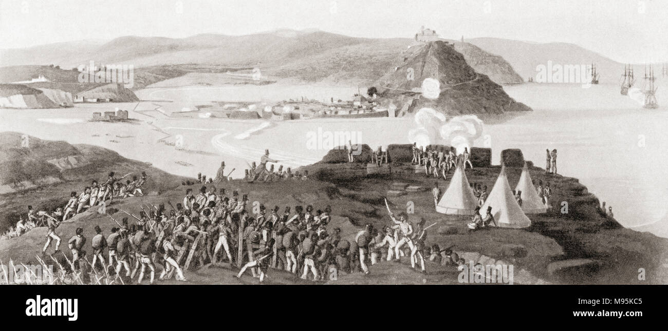 La prise de San Sebastian, Espagne, 1813. L'histoire de Hutchinson de l'ONU, publié 1915 Banque D'Images