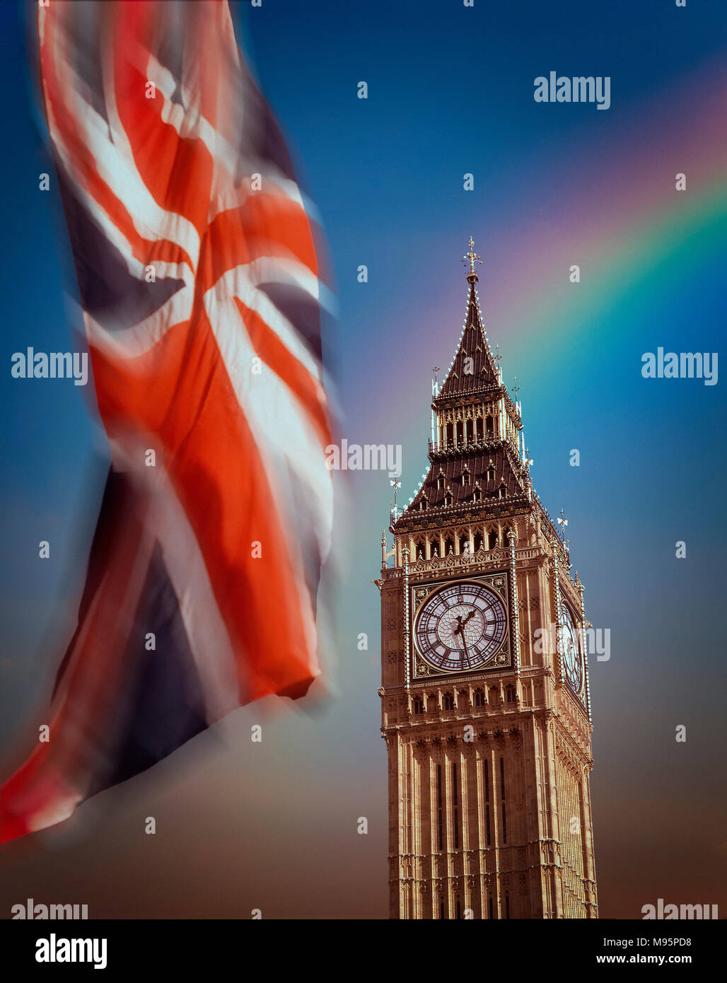 GB - Londres : Big Ben (Elizabeth Tower) Banque D'Images