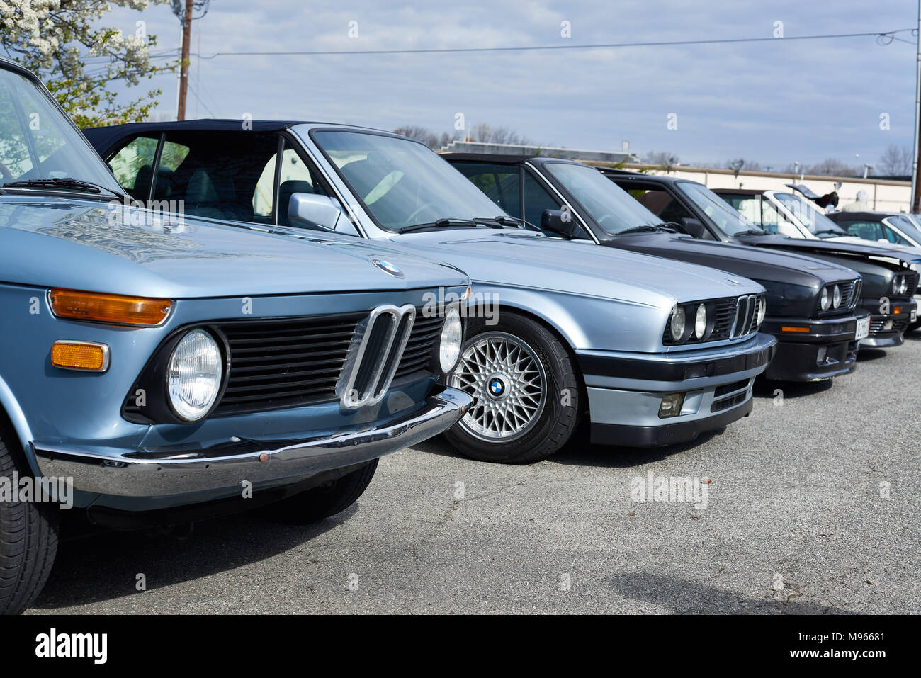 Salon de l'automobile BMW Vintage Banque D'Images