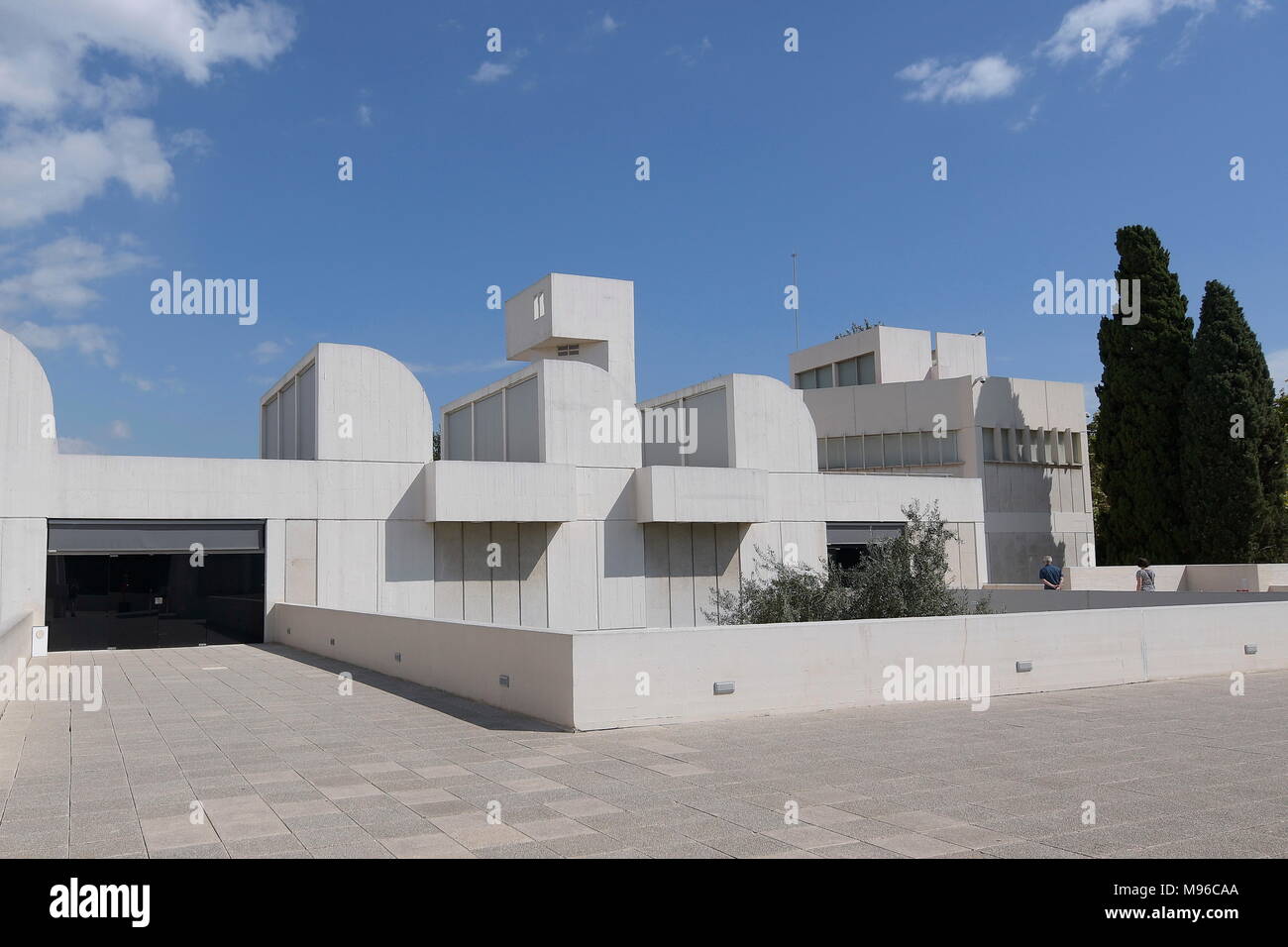 Barcelone, Espagne, Fondation Joan Miro Banque D'Images