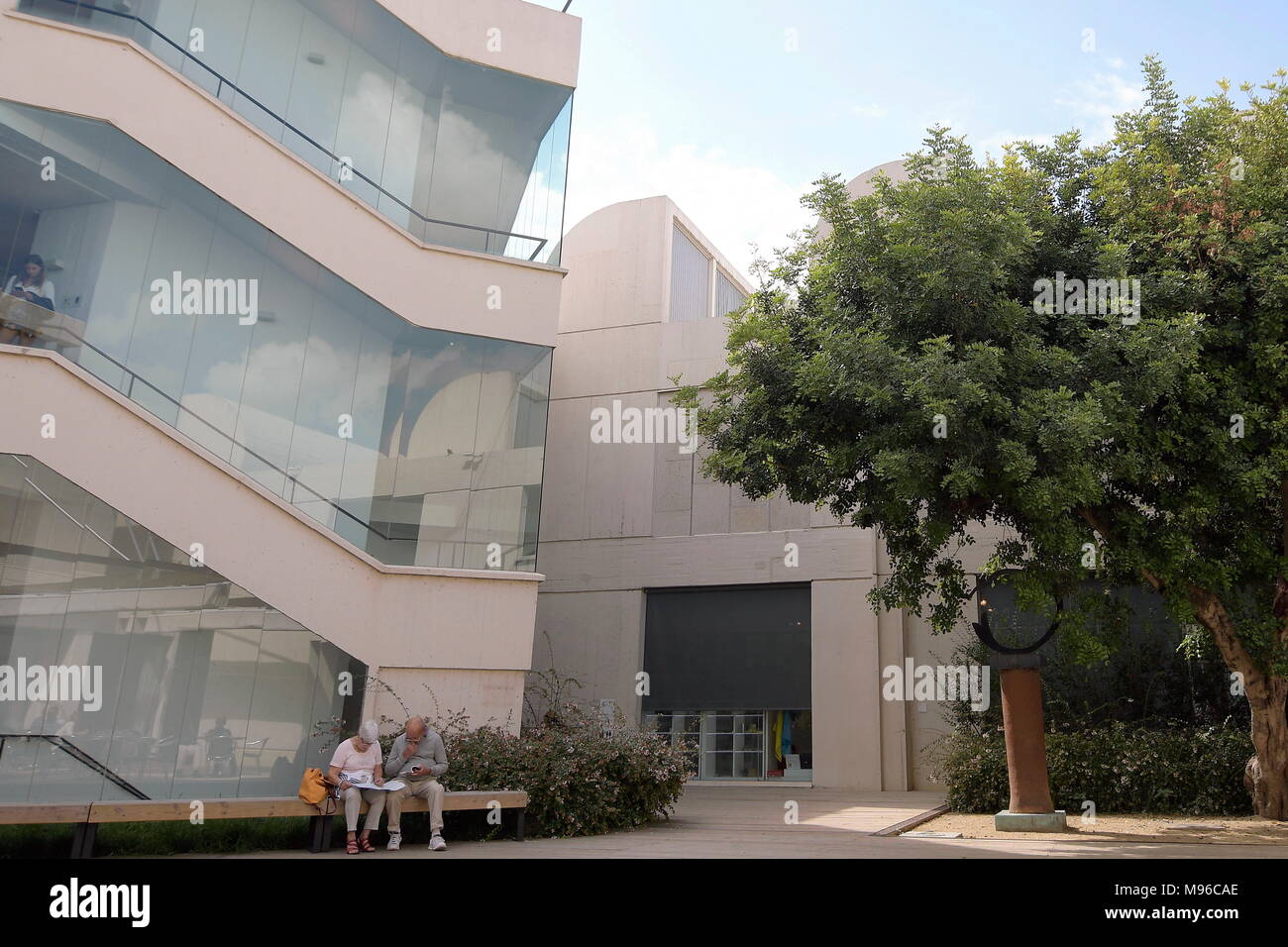 Barcelone, Espagne, Fondation Joan Miro Banque D'Images