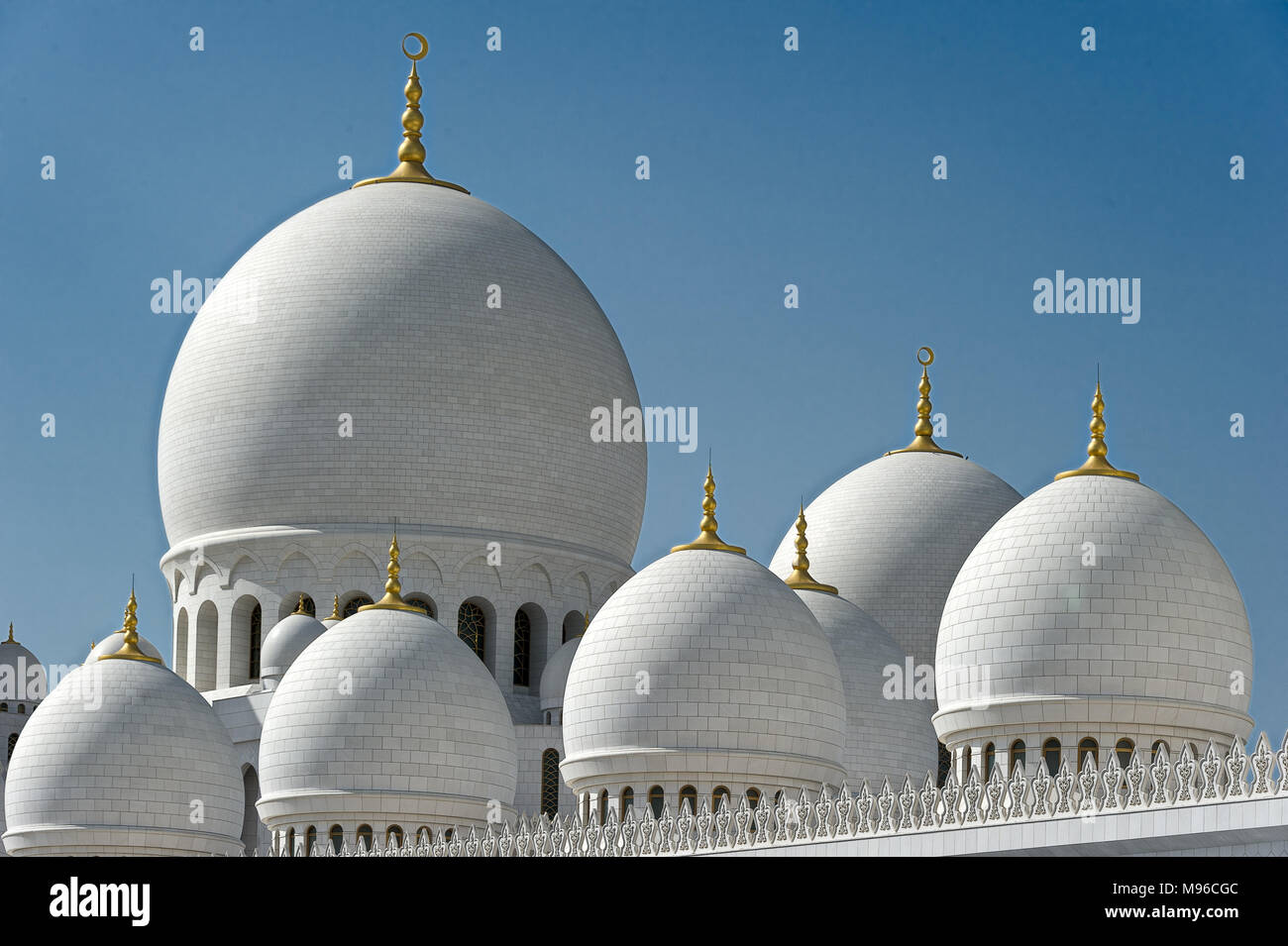 Abu Dhabi, Emirats Arabes Unis : Abu Dhabi Sheikh Zayed Moschea Banque D'Images