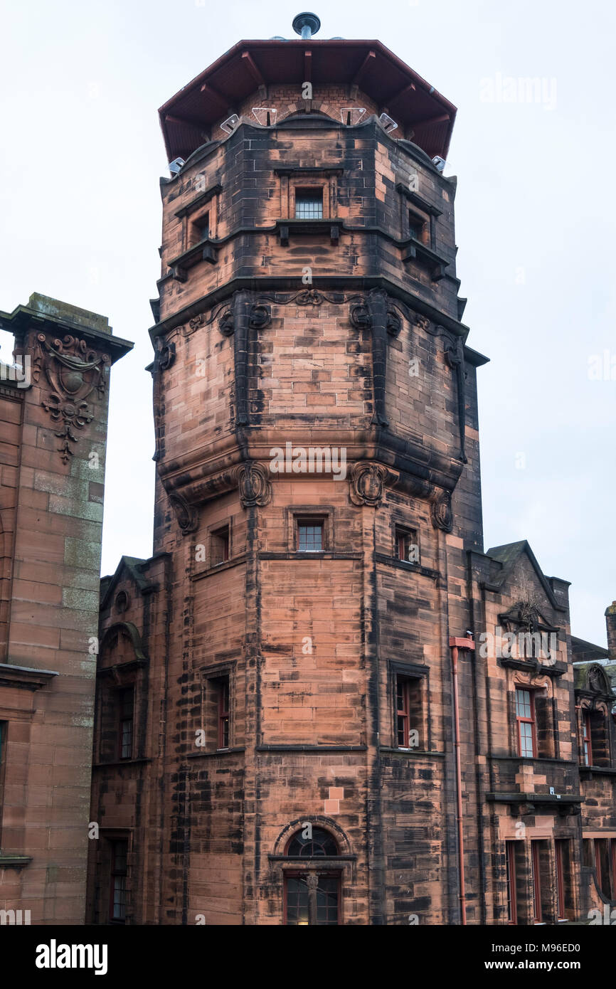 De l'extérieur du phare, ScotlandÕs Centre pour le design et l'Architecture ,ex Glasgow Herald Building , conçu par l'architecte Charles Rennie Macki Banque D'Images