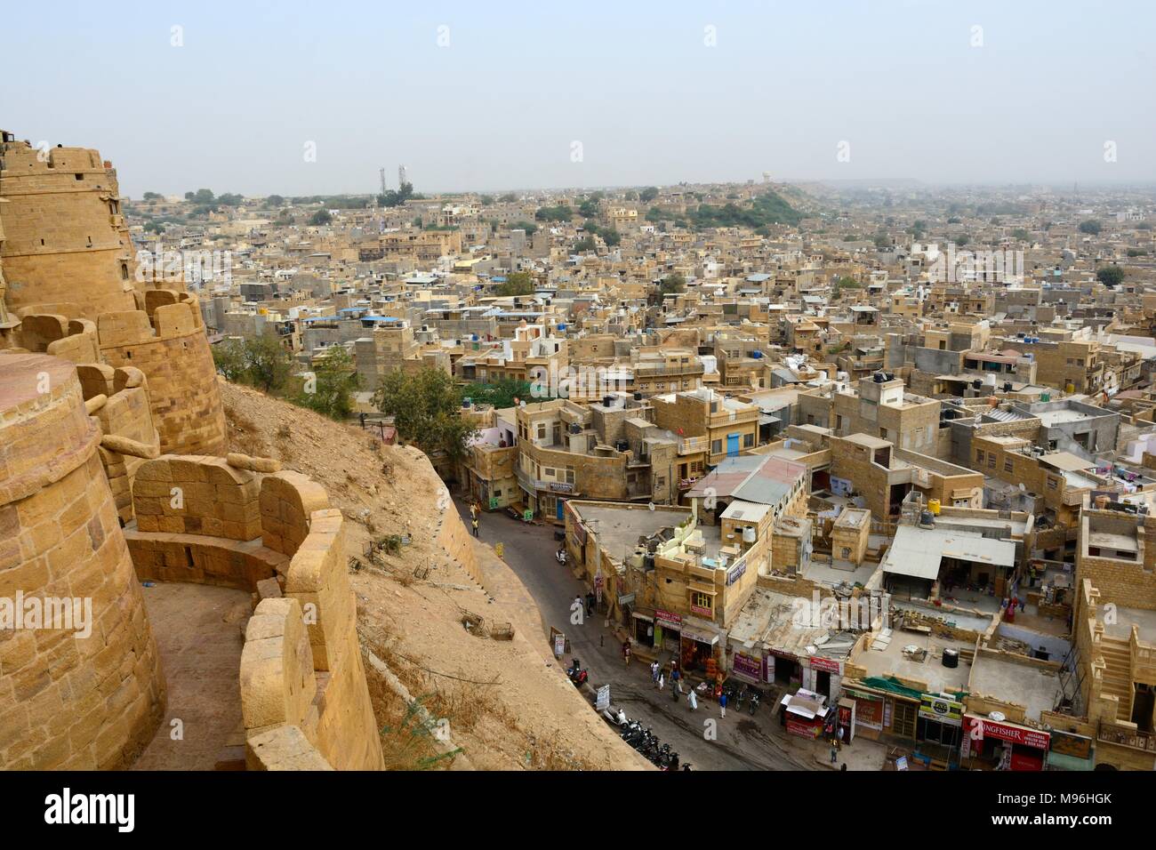 La ville de Jaisalmer Jaisalmer Fort Rajashan Inde Banque D'Images