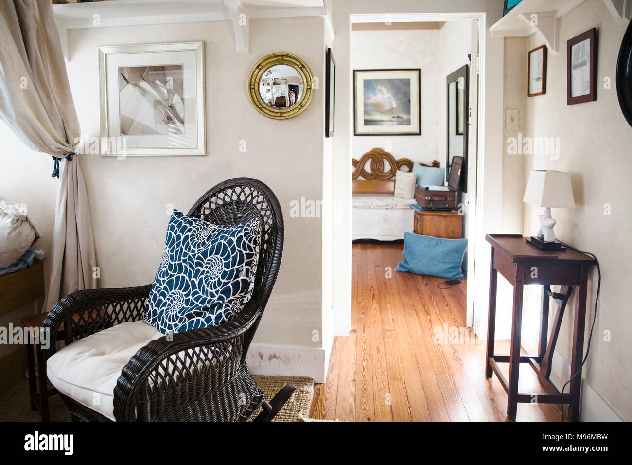 Style marin home intérieur Banque D'Images