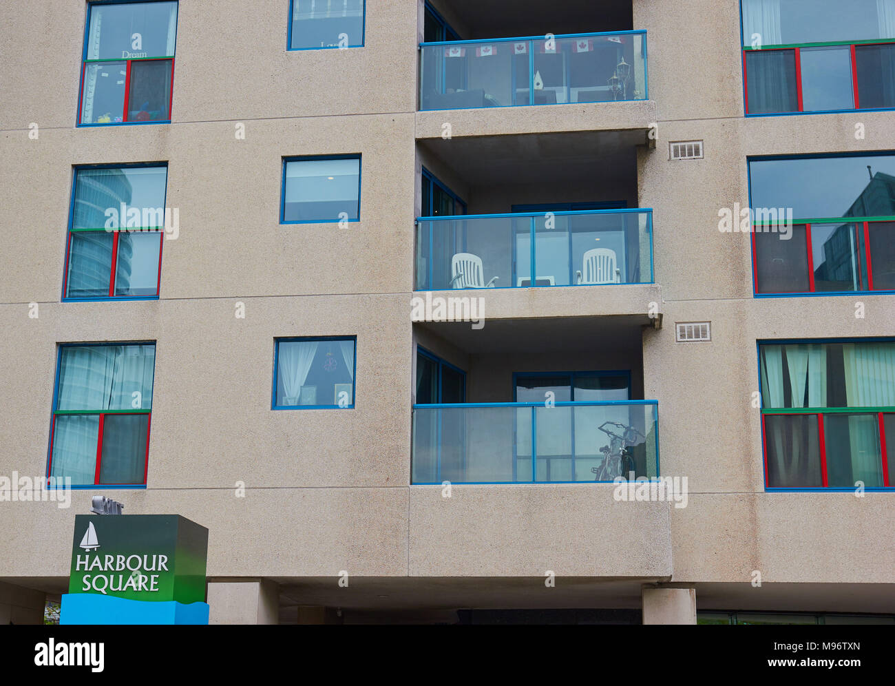 Harbour Square Apartments sur Toronto Waterfront Toronto, Ontario, Canada Banque D'Images