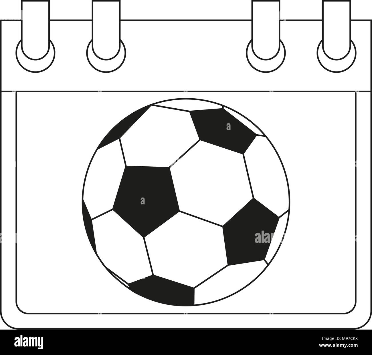 Les Dessins Au Trait Noir Et Blanc Jeu De Football