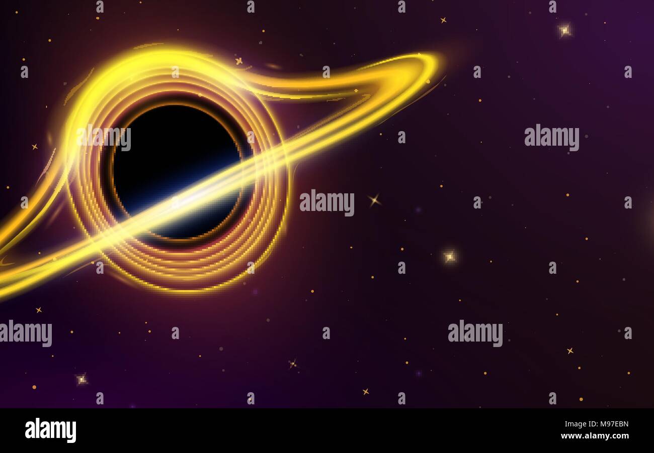 Trou Noir Dans Lespace Planètes Du Système Solaire Stars