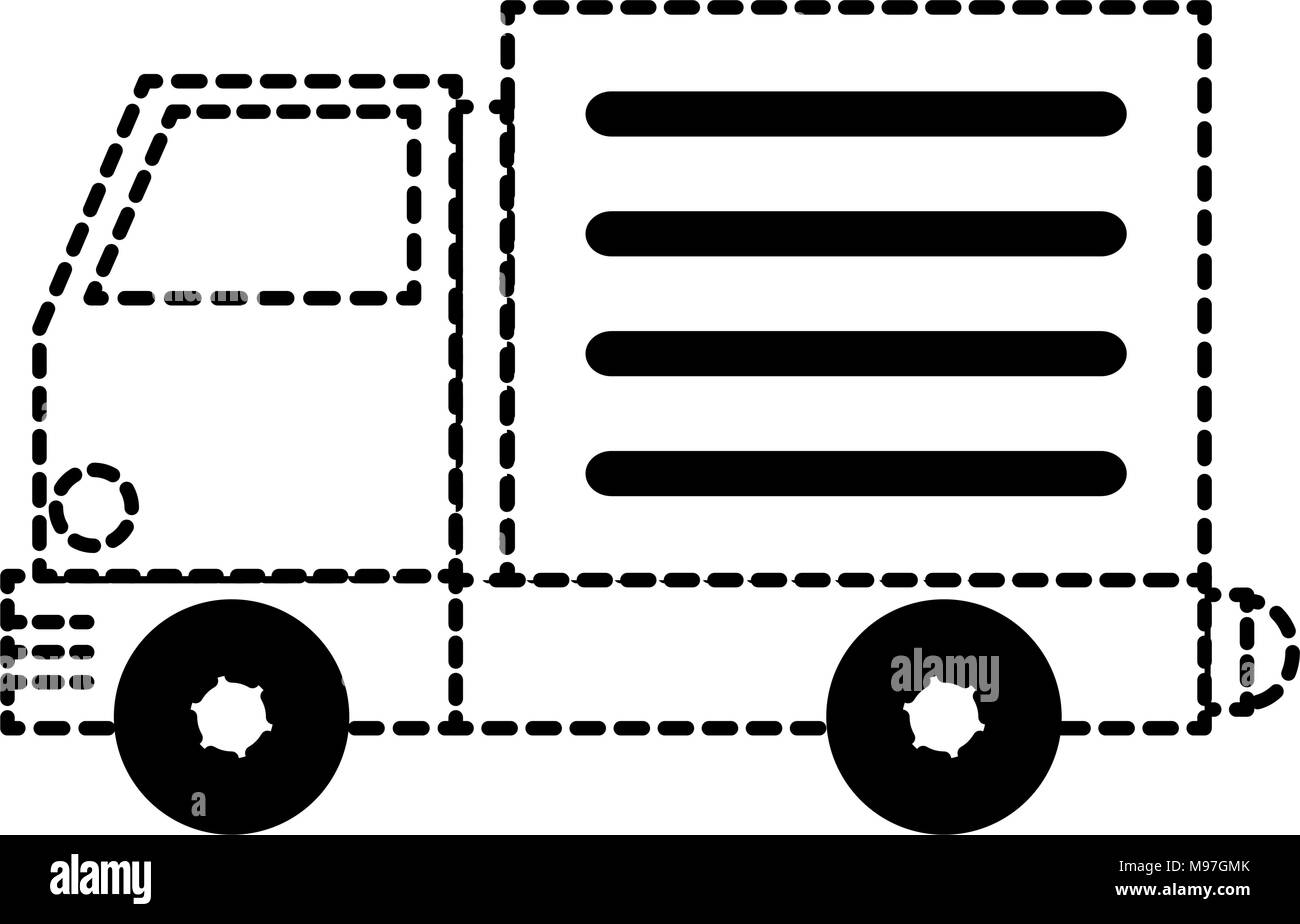 Véhicule camion icône isolé Illustration de Vecteur
