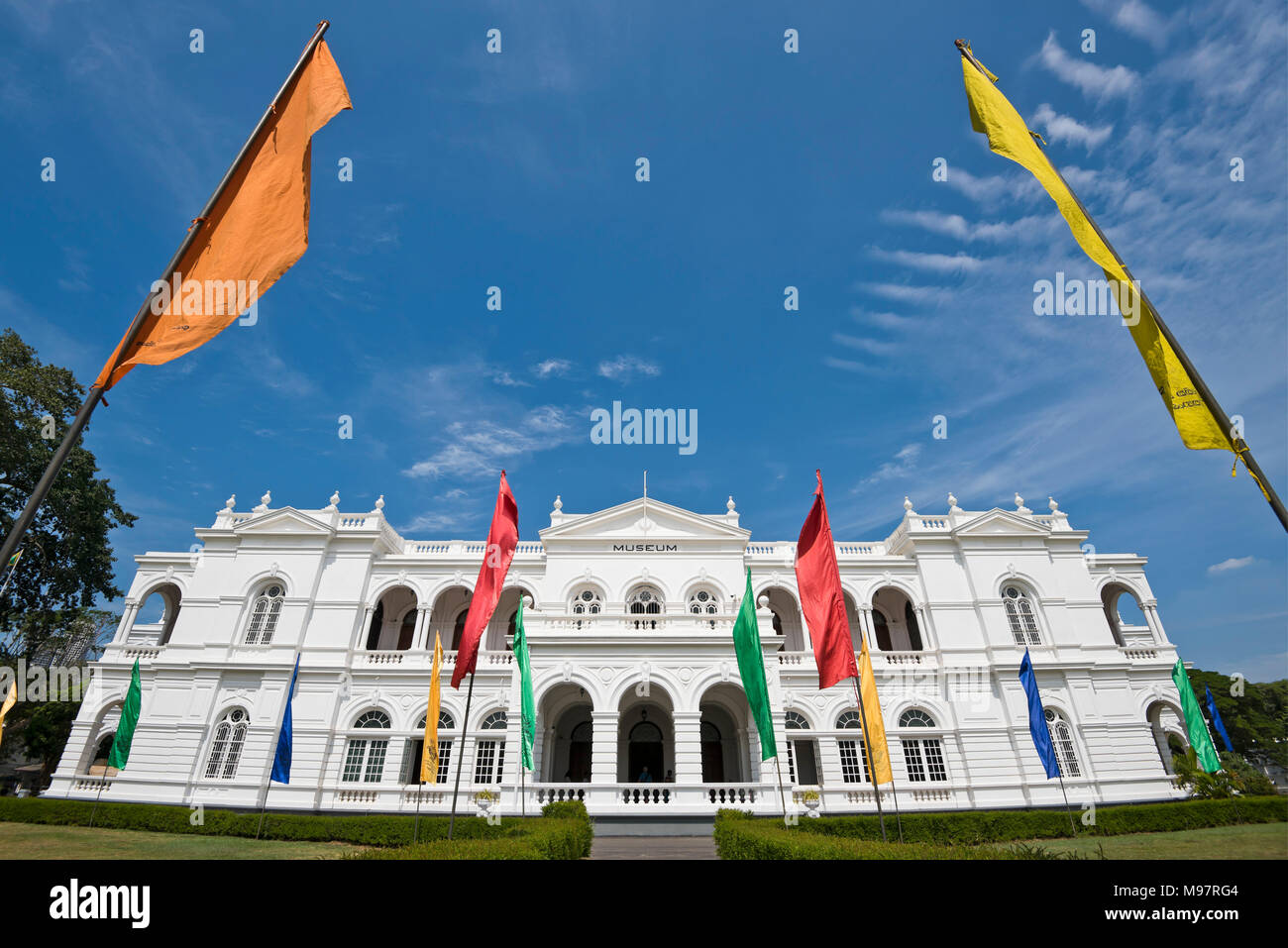 Vue horizontale du Musée National de Colombo, alias le Musée National du Sri Lanka, à Colombo, Sri Lanka. Banque D'Images
