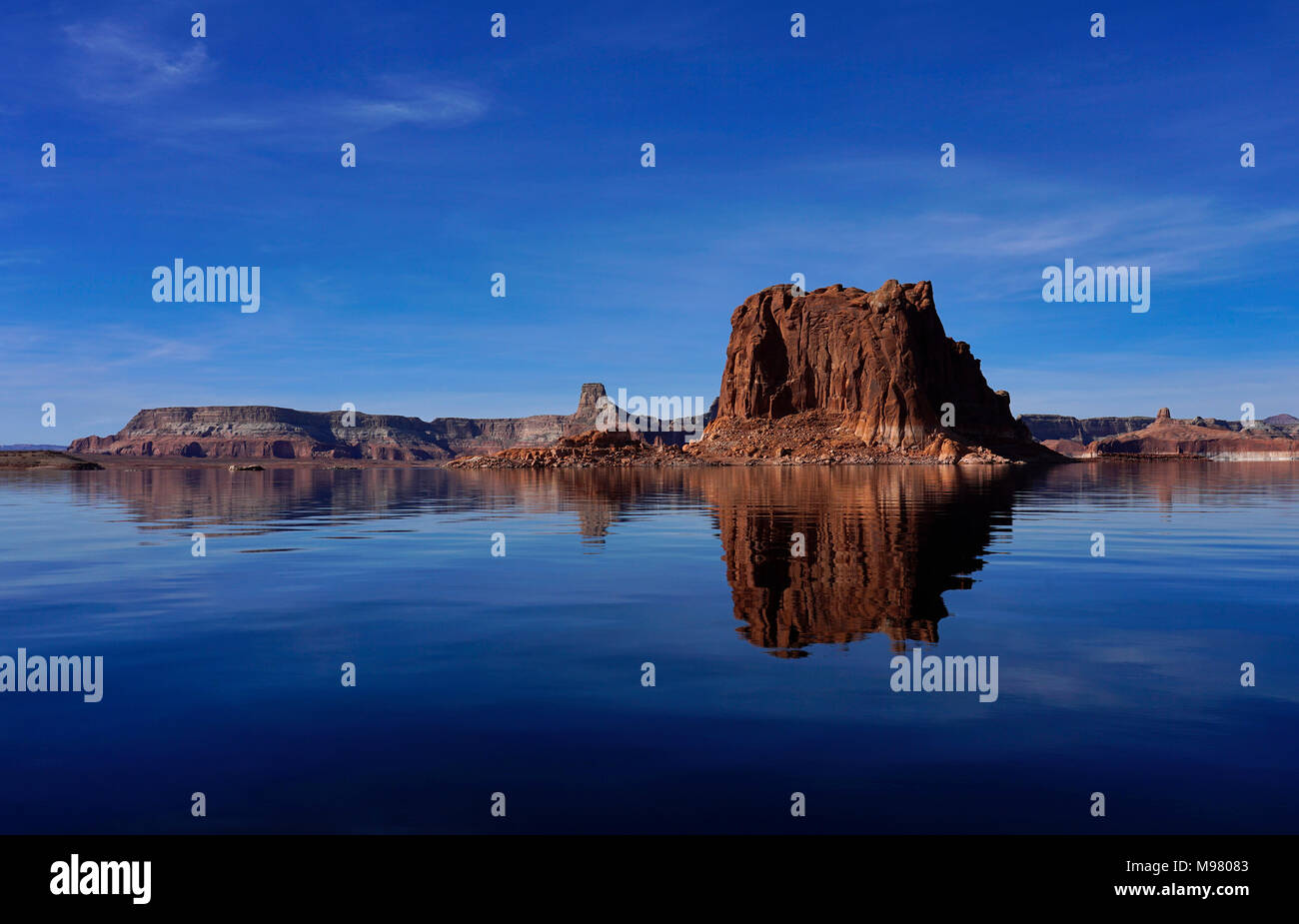 Le lac Powell et Glen Canyon National Park,Page,Arizona,Nord,USA Banque D'Images