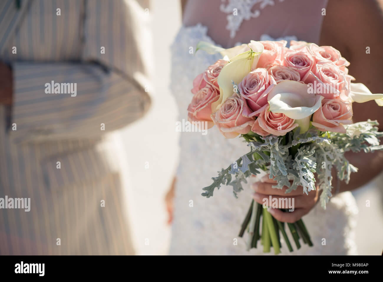 Superbes fleurs pour un mariage exquis Banque D'Images