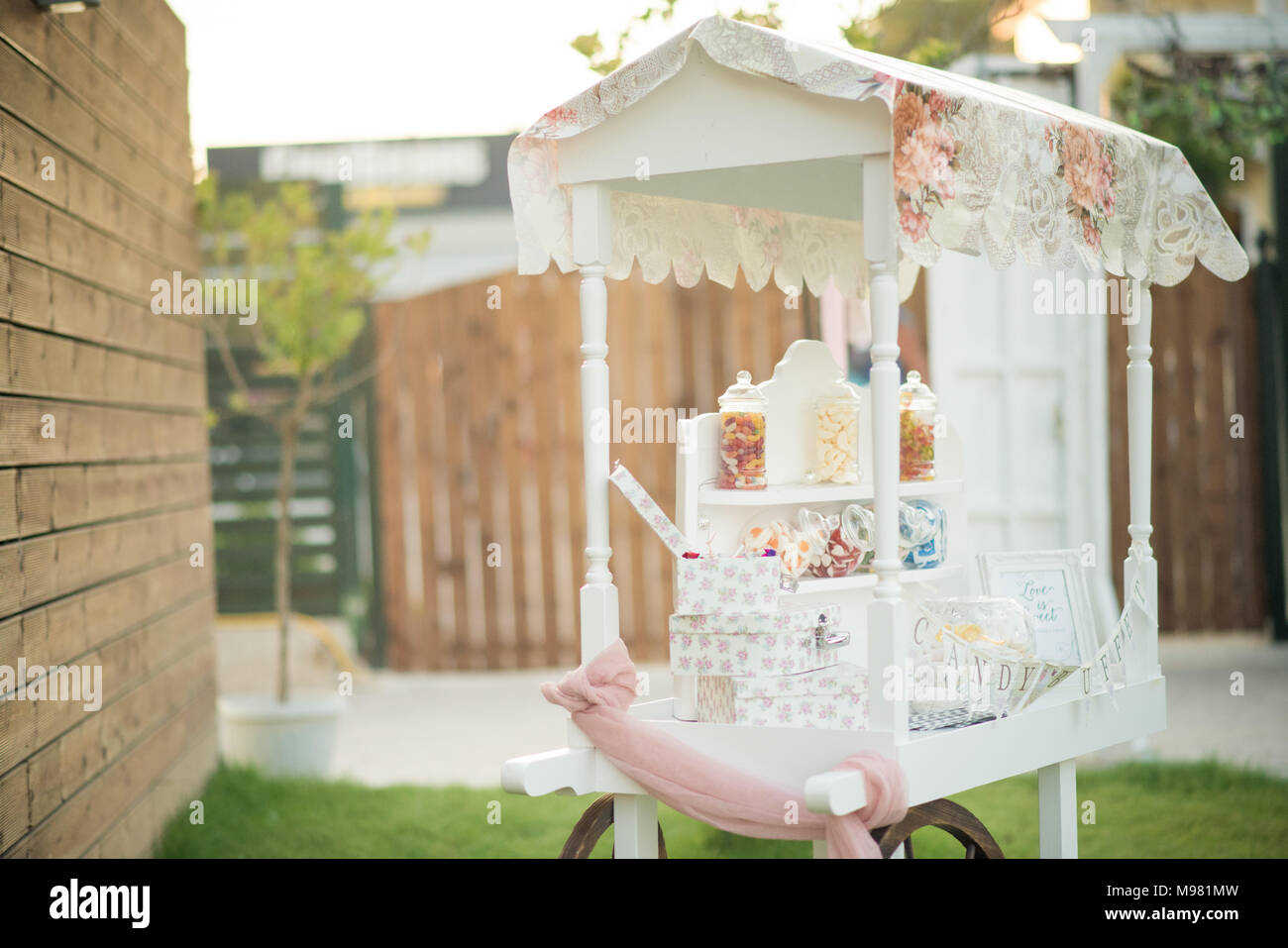 Aliments et boissons destinés à un mariage magnifique Banque D'Images