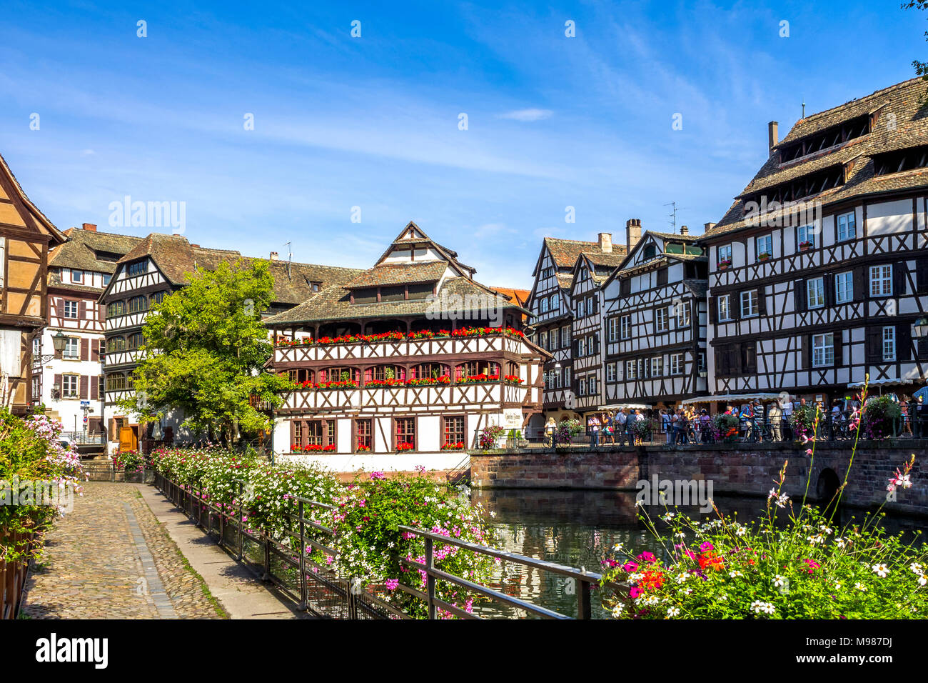 France, Alsace, Strasbourg, vieille ville, Petite France Banque D'Images