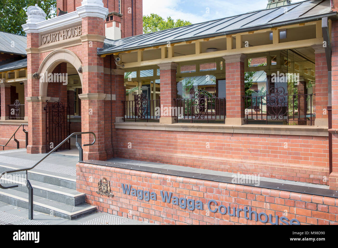 Wagga Wagga Court House Building dans le centre-ville, New South Wales, Australie Banque D'Images