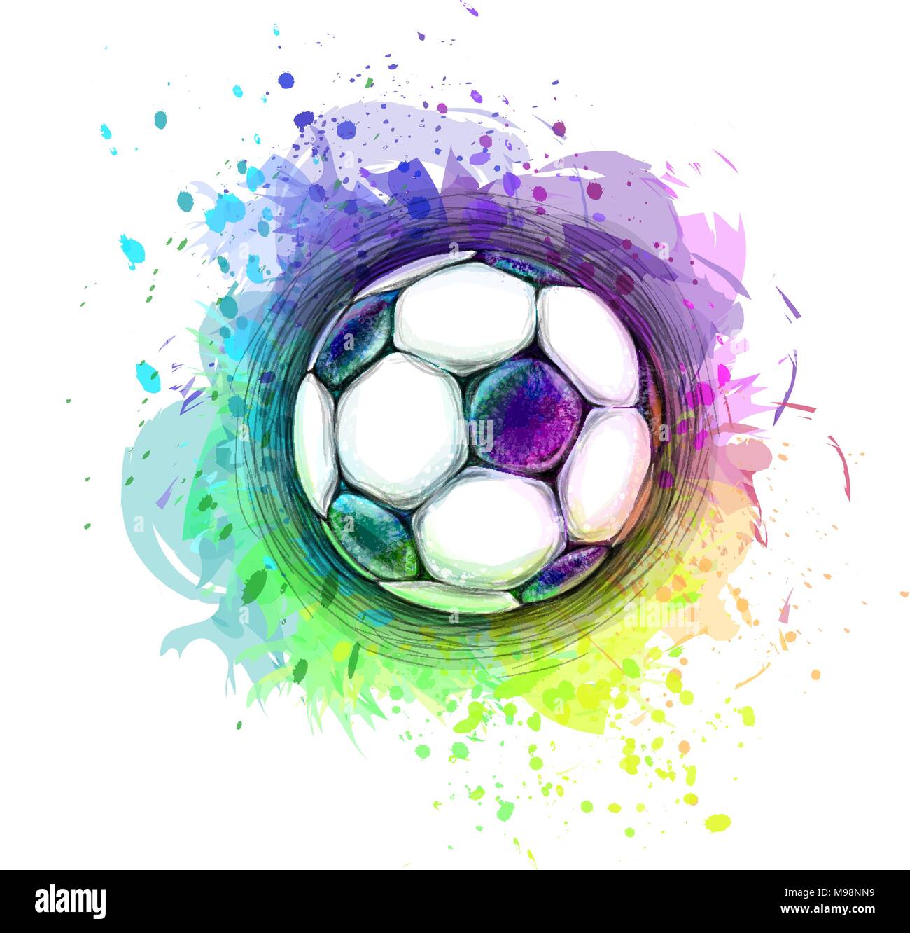 Résumé soccer ball Illustration de Vecteur