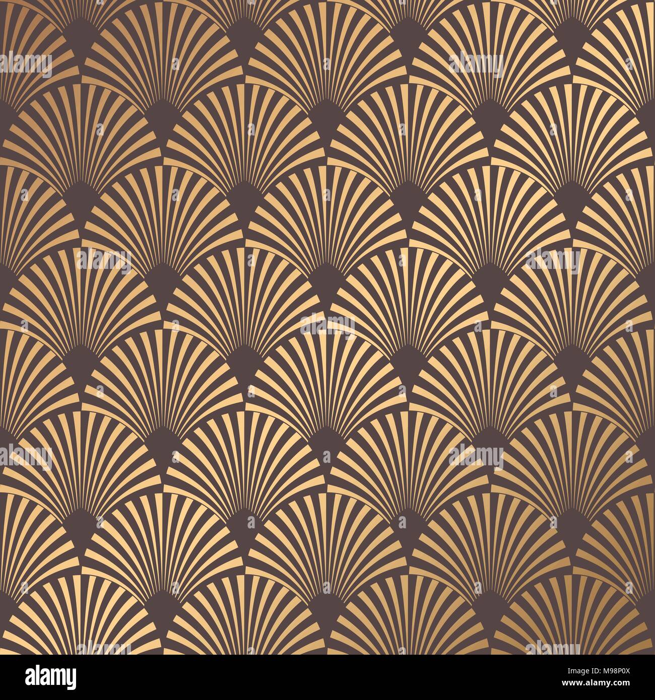 Motif Art Déco Illustration de Vecteur