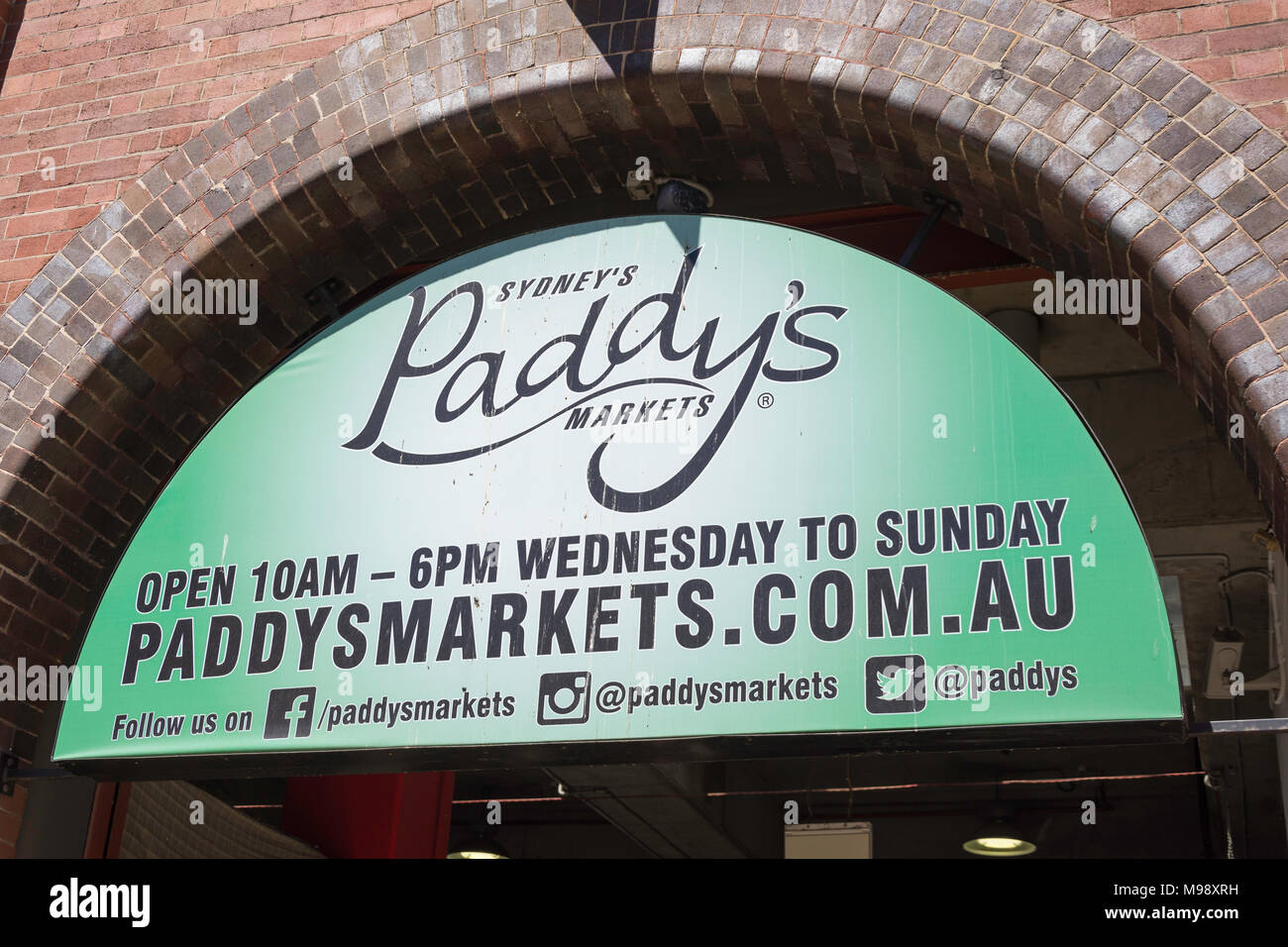 Inscrivez-vous à l'entrée de Sydney du paddy, Haymarket Haymarket, Sydney, New South Wales, Australia Banque D'Images
