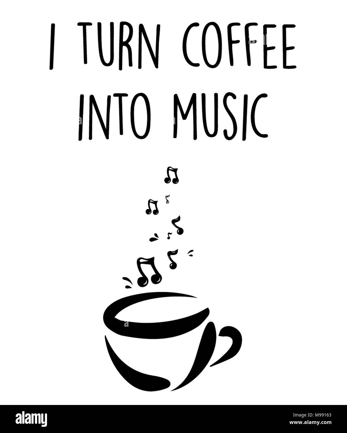 Je passe à la musique café Banque D'Images