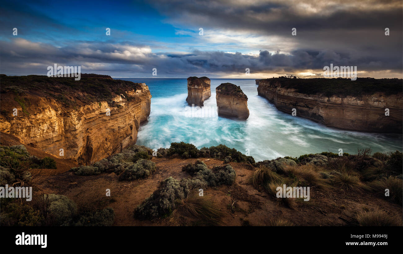 Great Ocean Road Loch Ard Gorge - Tom et Eva Banque D'Images