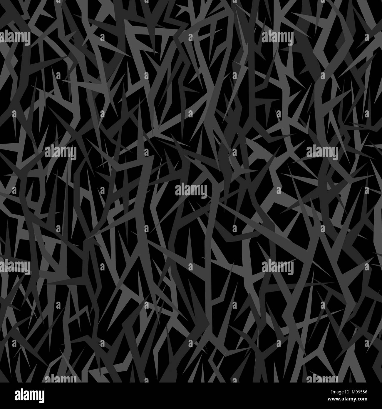 Seamless texture à angle aigu pour l'uniforme militaire. Version nuit - Forêt Sinistre Illustration de Vecteur