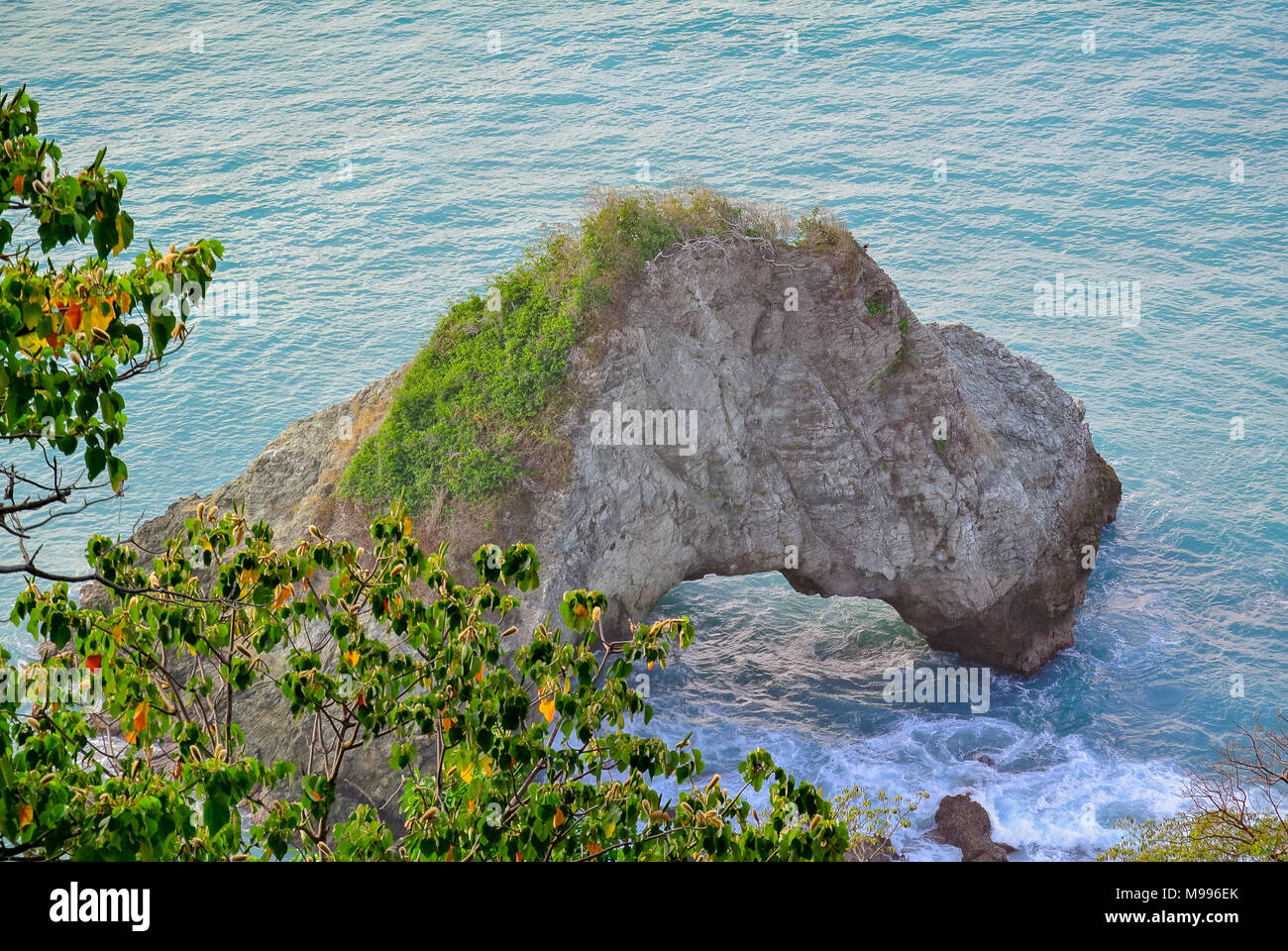 Vue sur l'océan du parc national Corcovado, l'Amérique centrale, le Costa Rica Banque D'Images