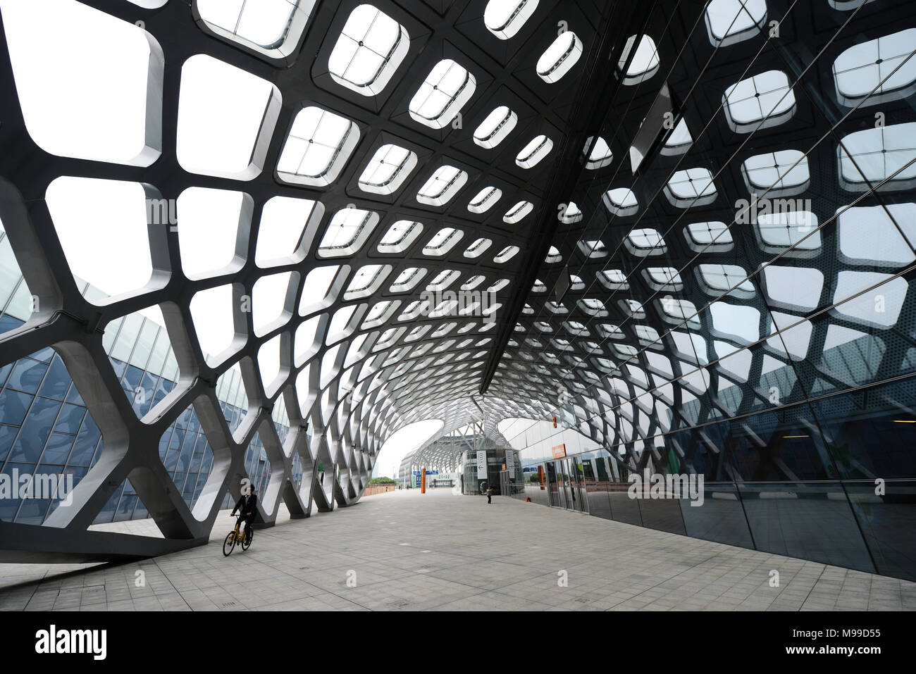 Centre sportif de la Baie de Shenzhen. Banque D'Images