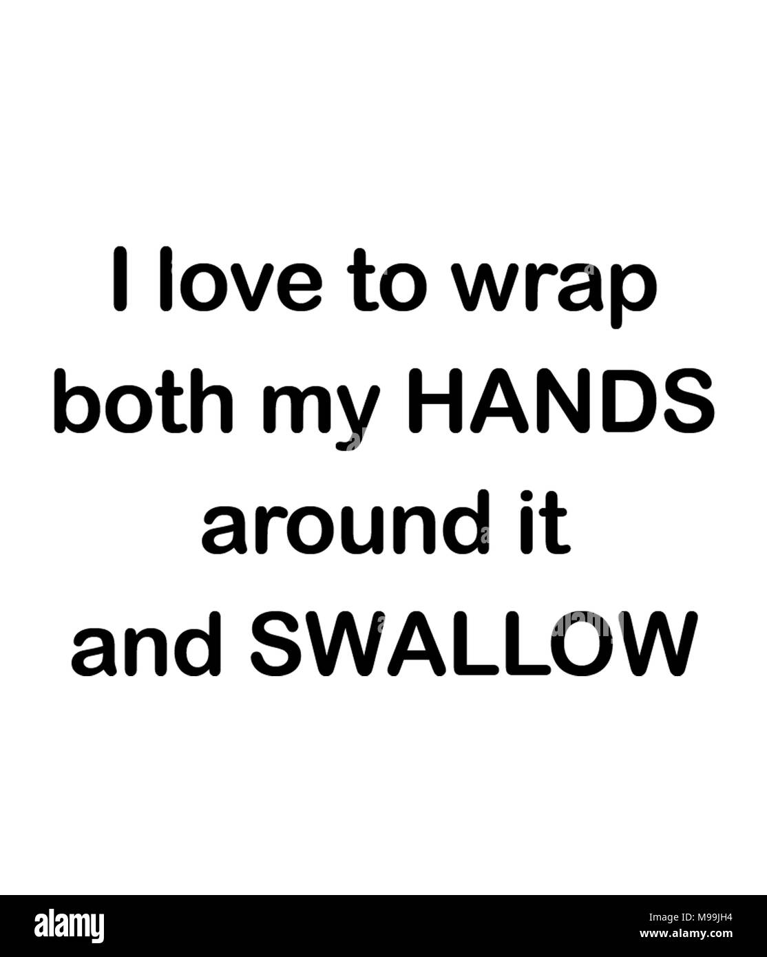 J'aime pour envelopper mes deux mains autour d'elle et avaler Banque D'Images