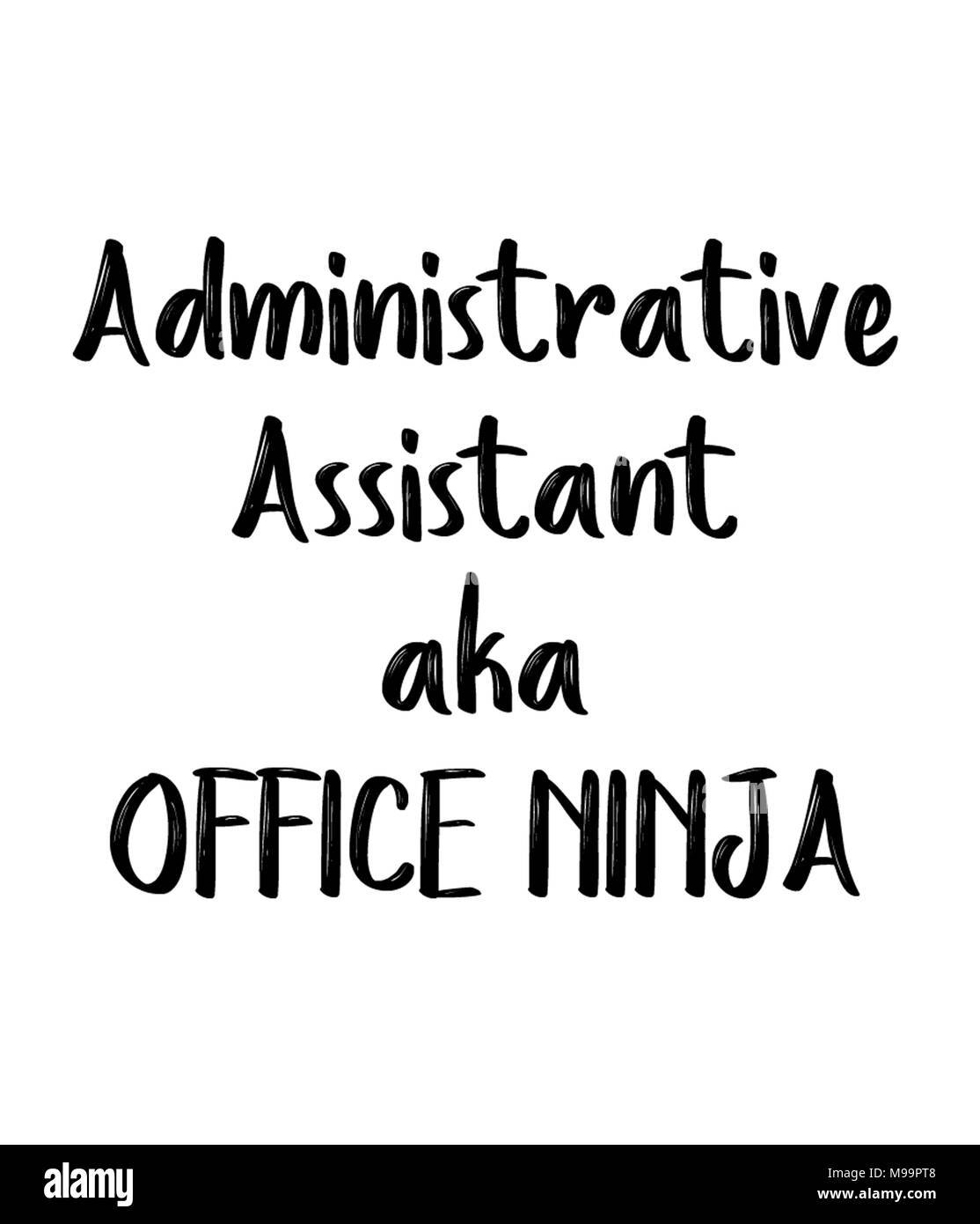 Adjointe administrative Bureau aka NINJA Banque D'Images