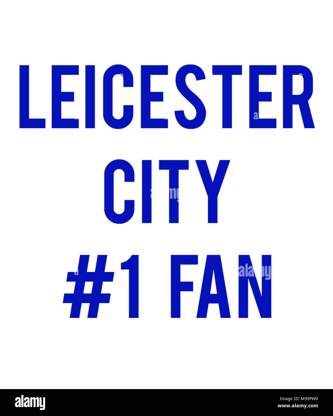 Leicester City # 1 Fan Banque D'Images