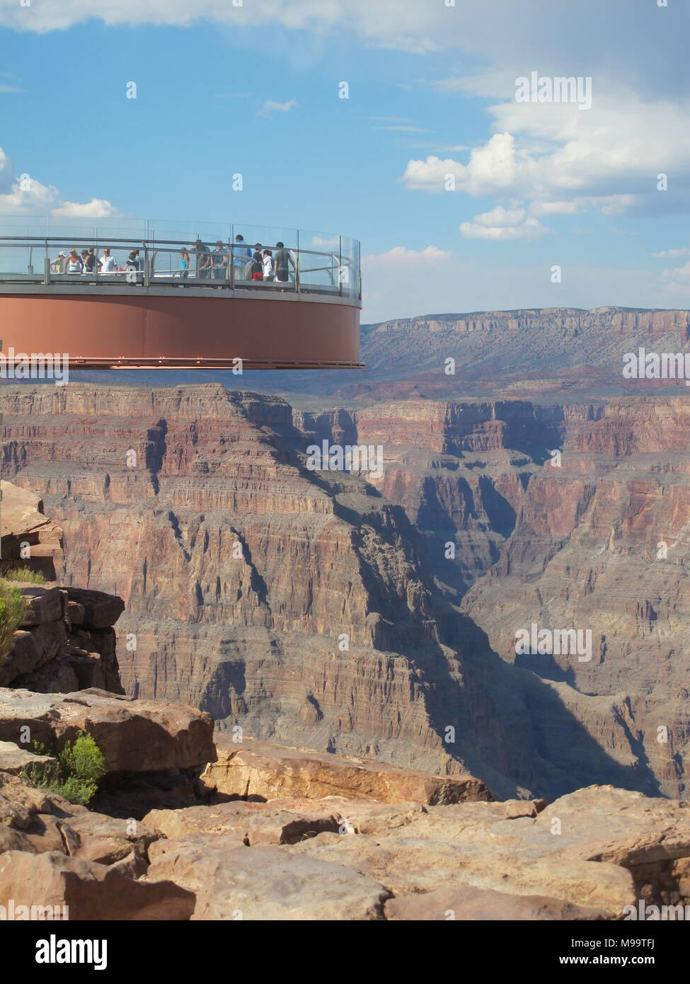 Grand Canyon Skywalk bridge. Arizona, USA. Banque D'Images